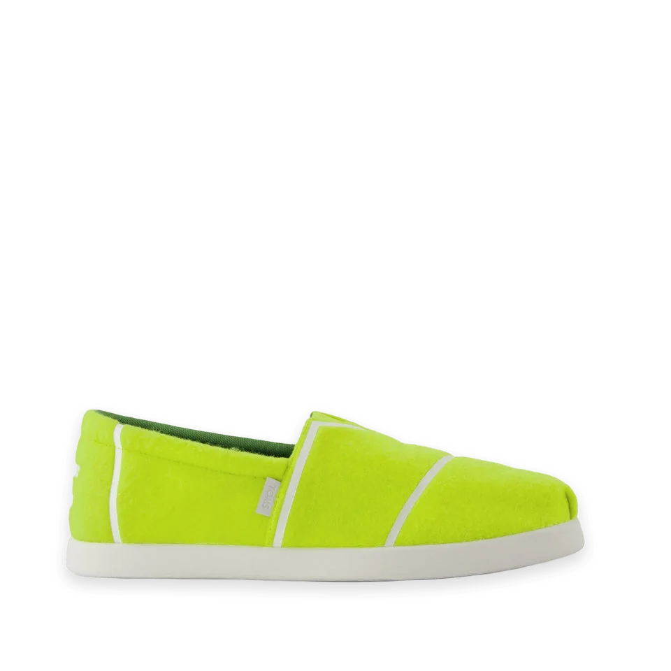 TOMS Mens Alp FWD Neon Yellow Tennis Felt