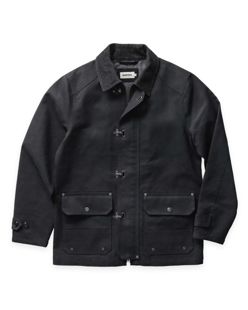 Taylor Stitch The Cinder Jacket in Coal Dry Wax