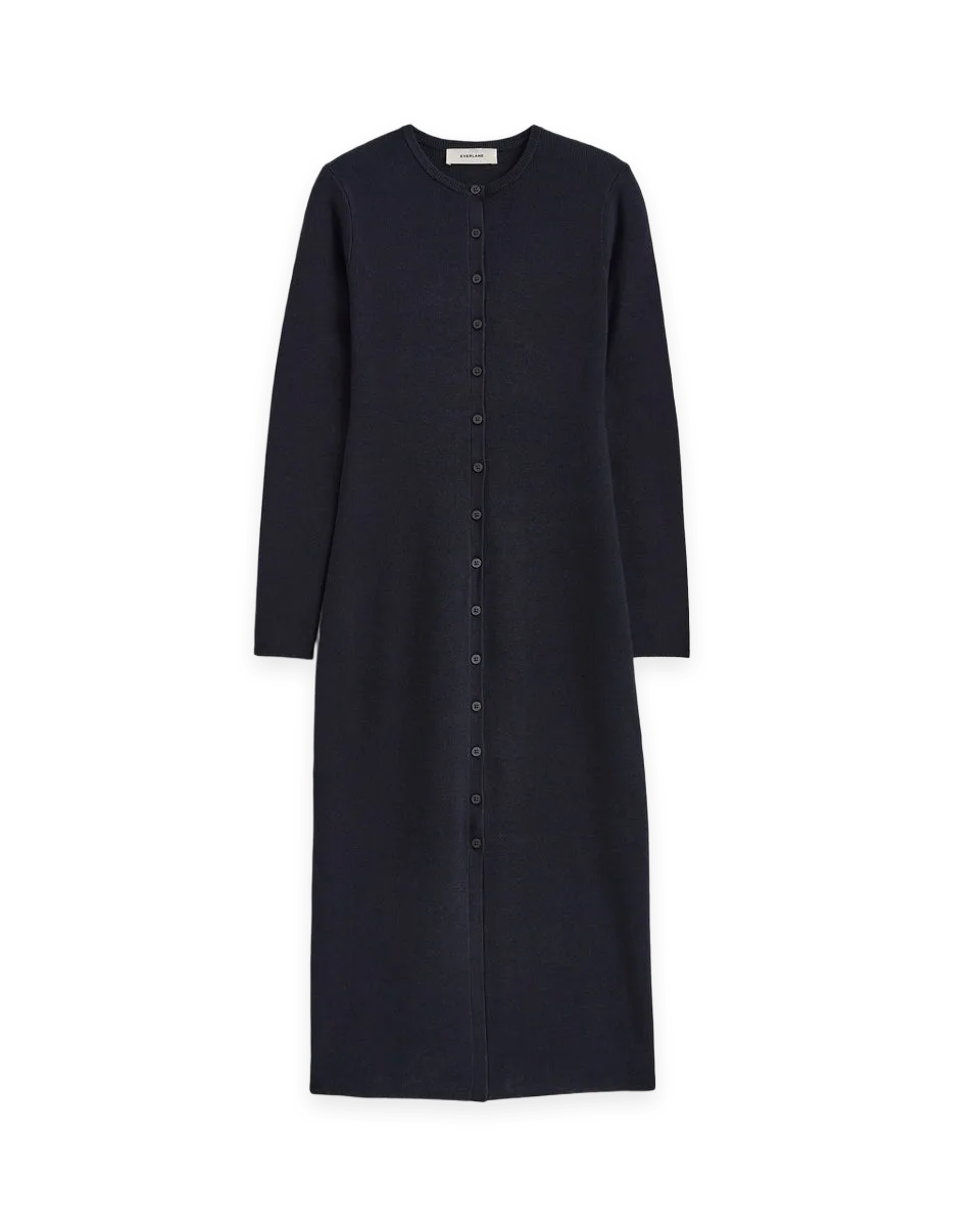 Everlane Fine-Knit Maxi Cardigan Dress