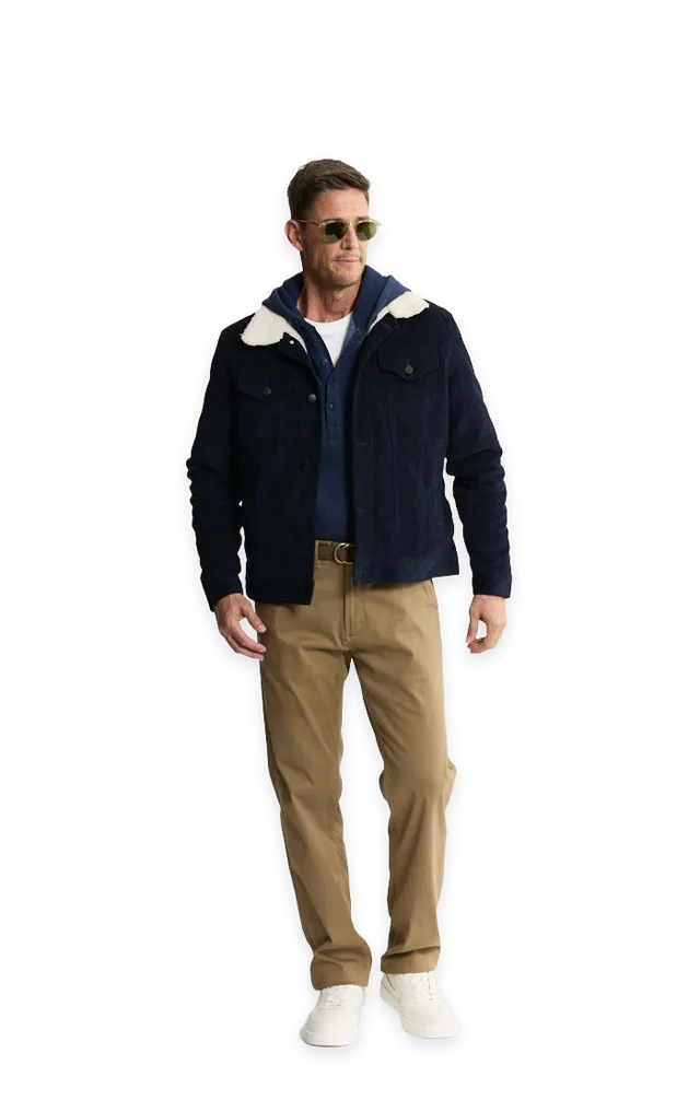 Jachs NY Sherpa Lined Corduroy Trucker Jacket