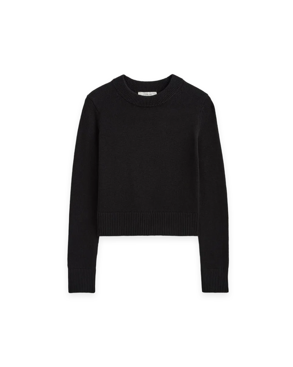 Everlane Shrunken Crew Sweater in Everyday Cotton