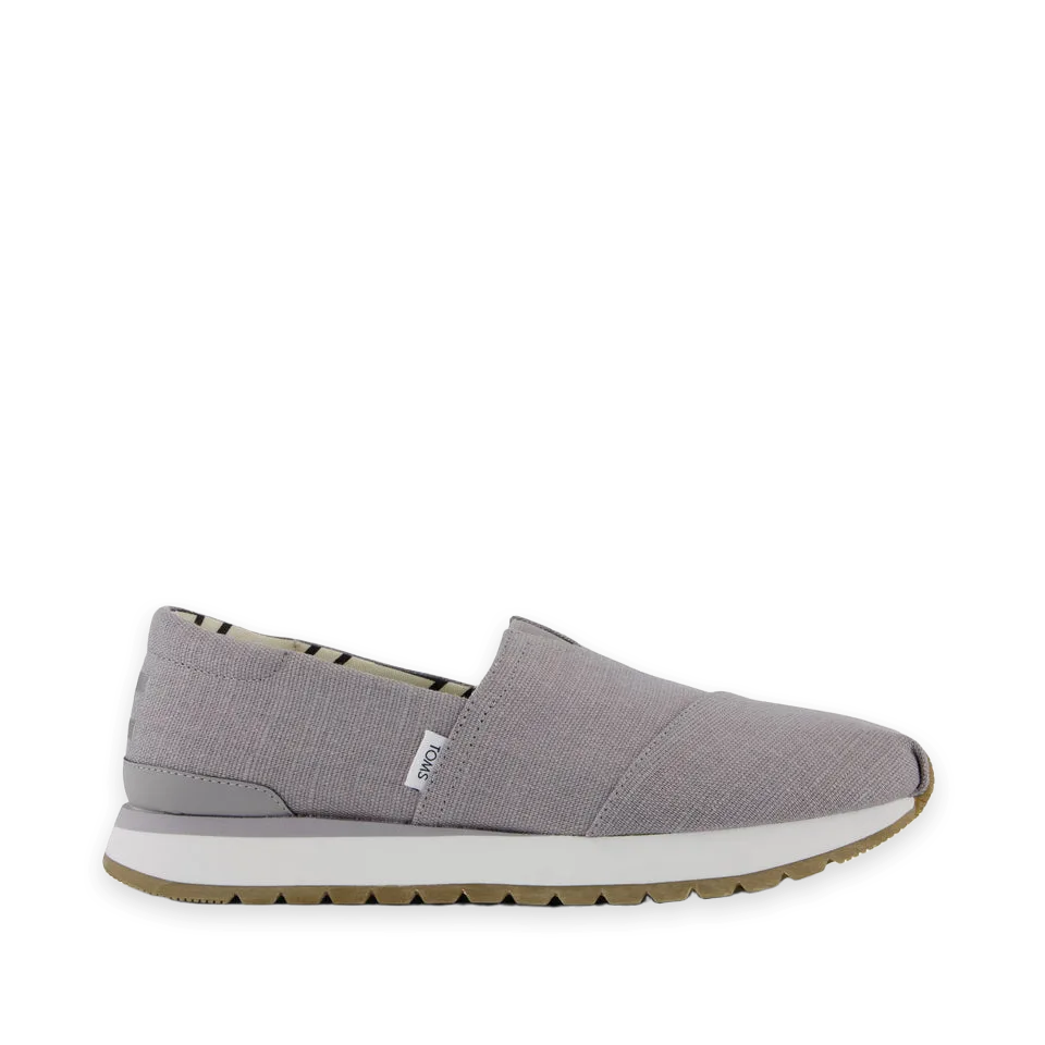 TOMS Mens Resident Plus Drizzle Grey Heritage Canvas