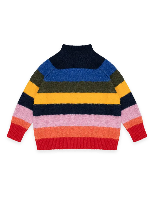 Lisa Says Gah Louise Mockneck Sweater · Rainbow