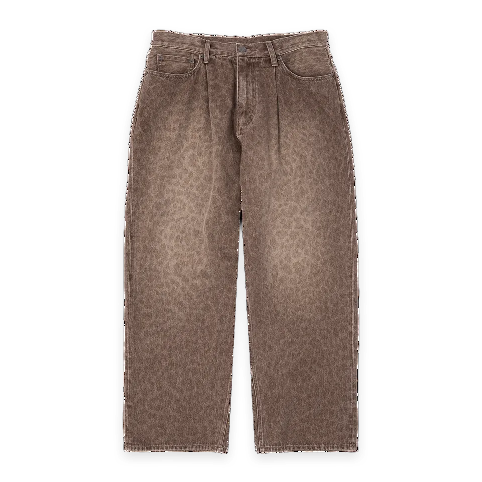 HUF Leopard Wide Denim Pant