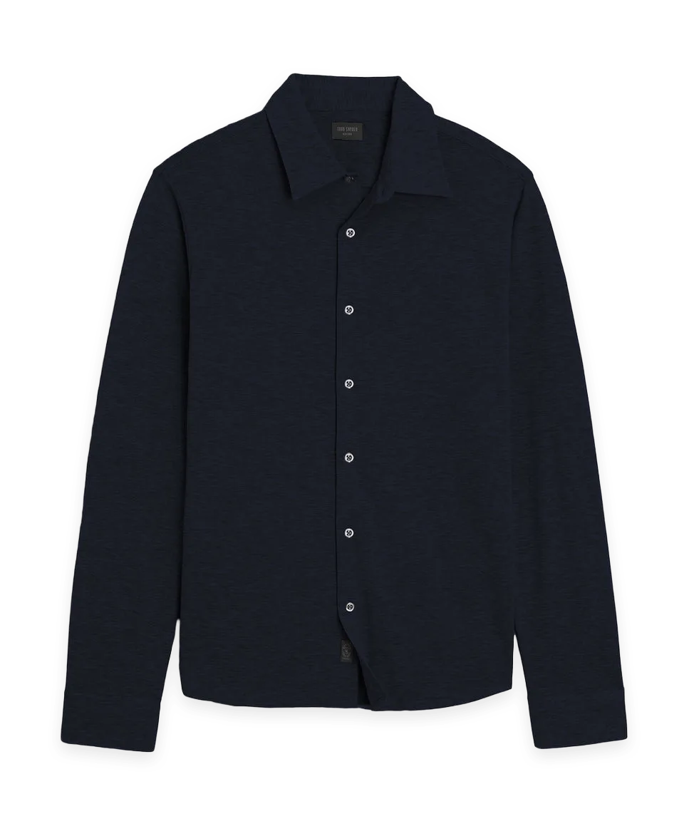 Todd Snyder Cotton-Cashmere Pique Shirt