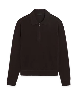 Todd Snyder Cashmere Quarter-Zip Sweater Polo
