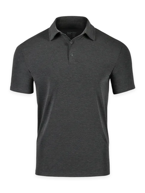Fresh Clean Threads Charcoal Performance Cool Polo