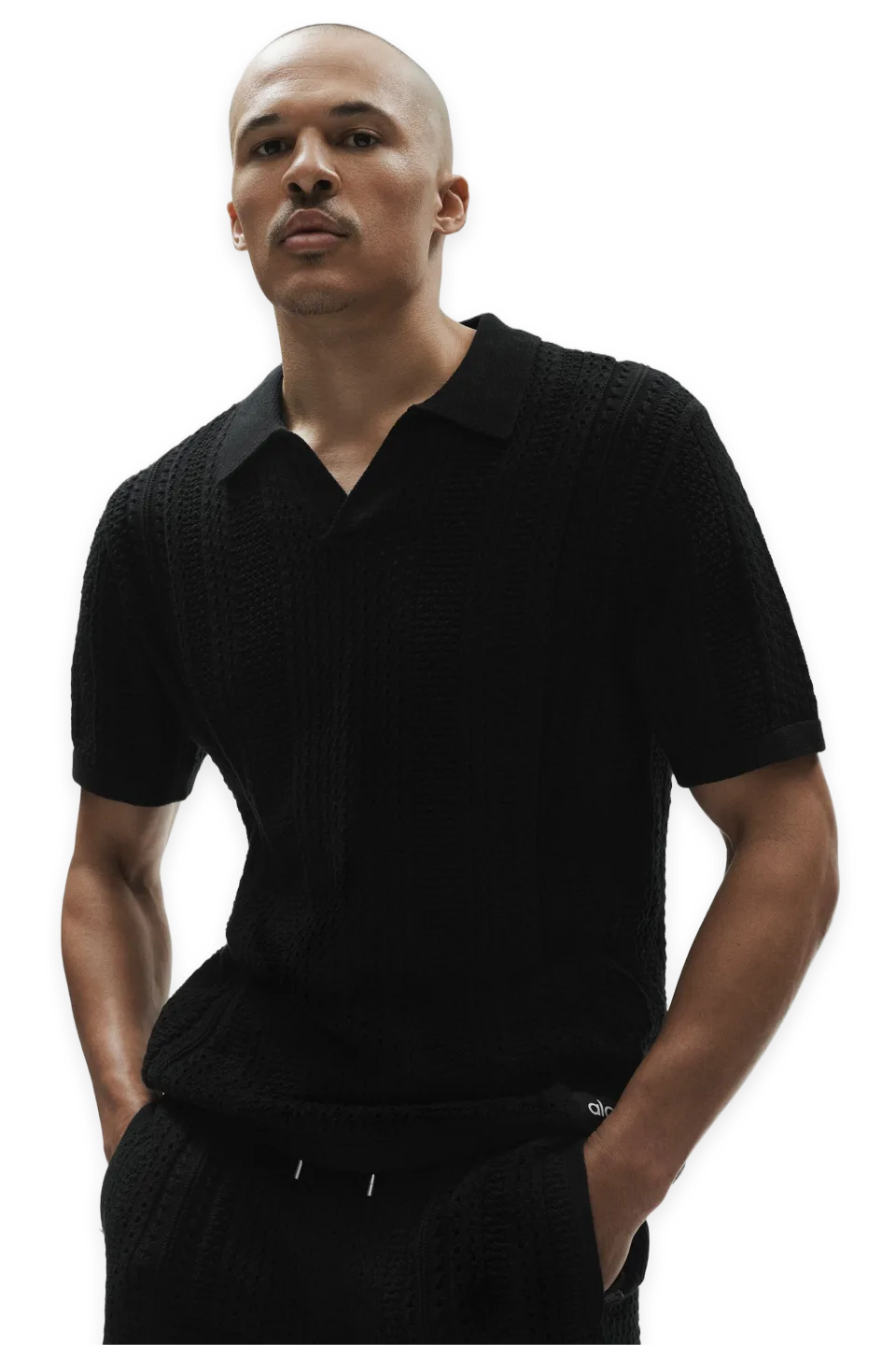 Alo Coastline Knit Short Sleeve Polo, photo 3