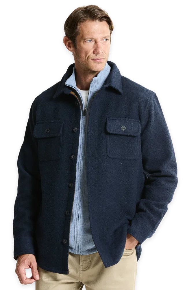 Jachs NY Wool Blend Overshirt