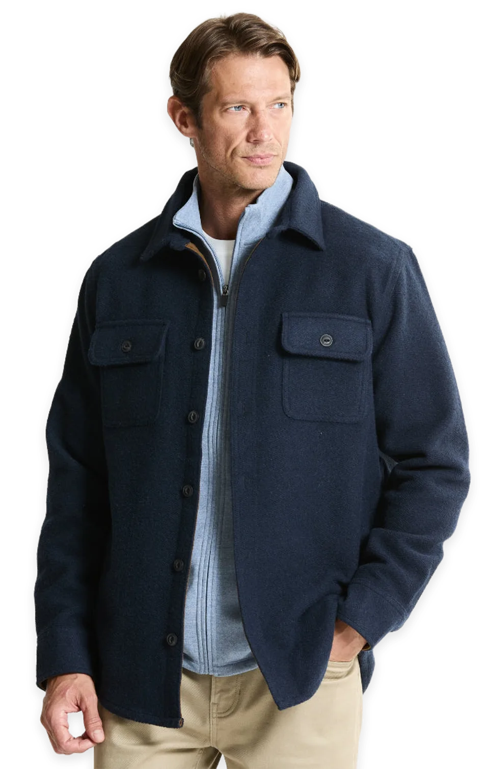 Jachs NY Wool Blend Overshirt
