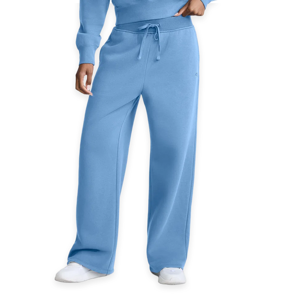 Champion Wide Leg Fleece Sweatpants, C Logo