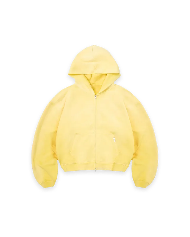 Represent Initial Boxy Zip Through Hoodie