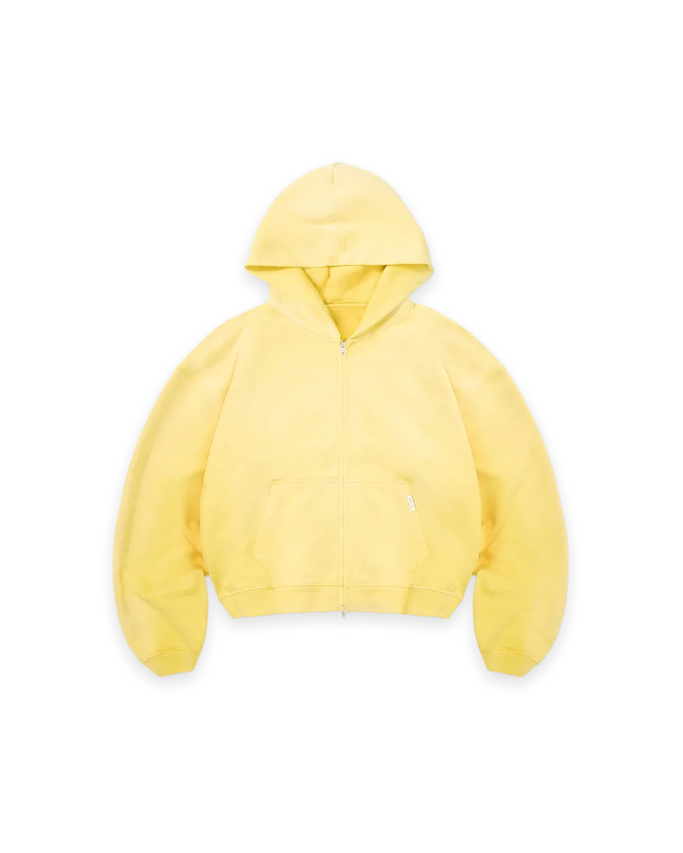Represent Initial Boxy Zip Through Hoodie