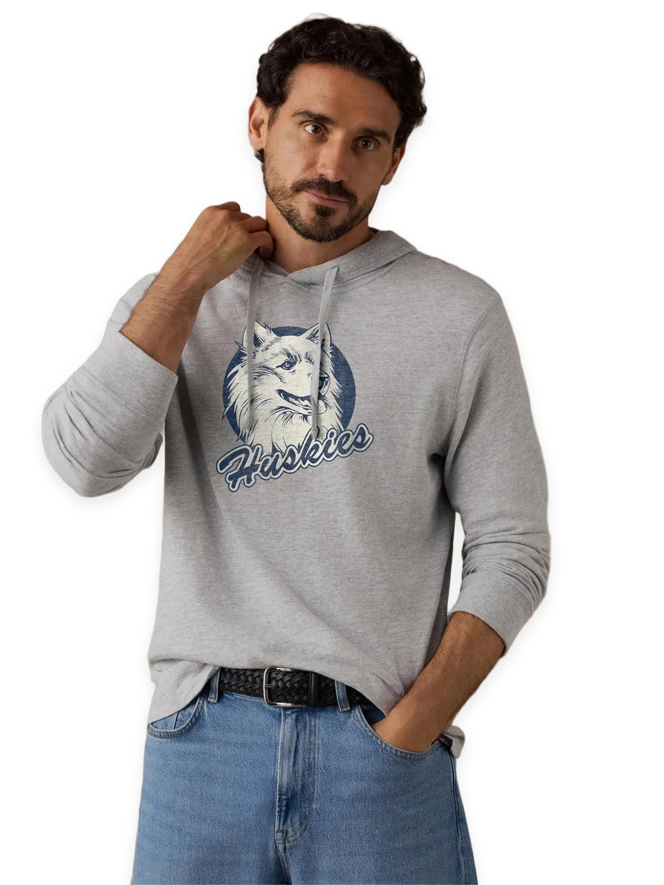 Faherty University of Connecticut Sunwashed Organic Hoodie