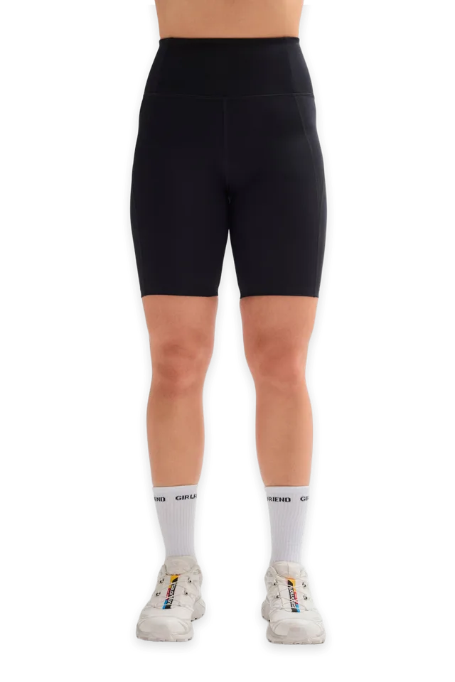 Girlfriend Collective Black High-Rise Bike Short