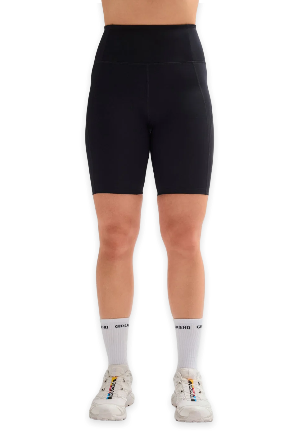 Girlfriend Collective Black High-Rise Bike Short