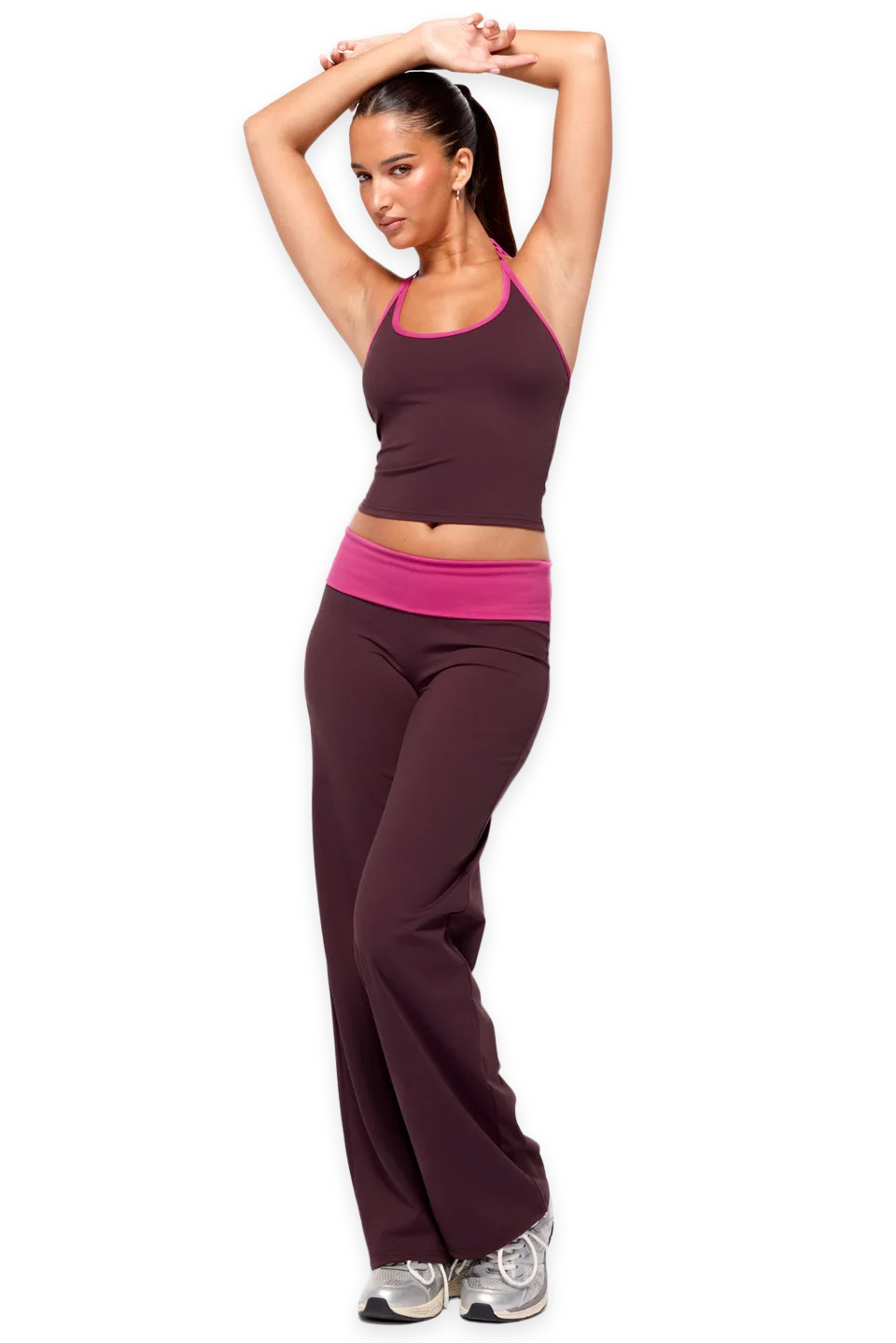 Edikted Dayna Contrast Foldover Straight Leg Pants, photo 2