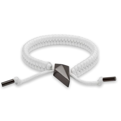 MVMT Sculpted Shark Tooth Pendant Bracelet White