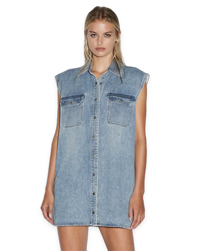 Ksubi SLEEVELESS DRESS OVERKAST