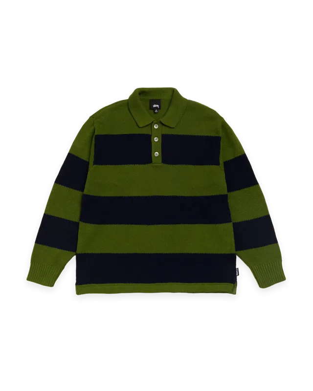 Stüssy PIQUE KNIT STRIPE RUGBY