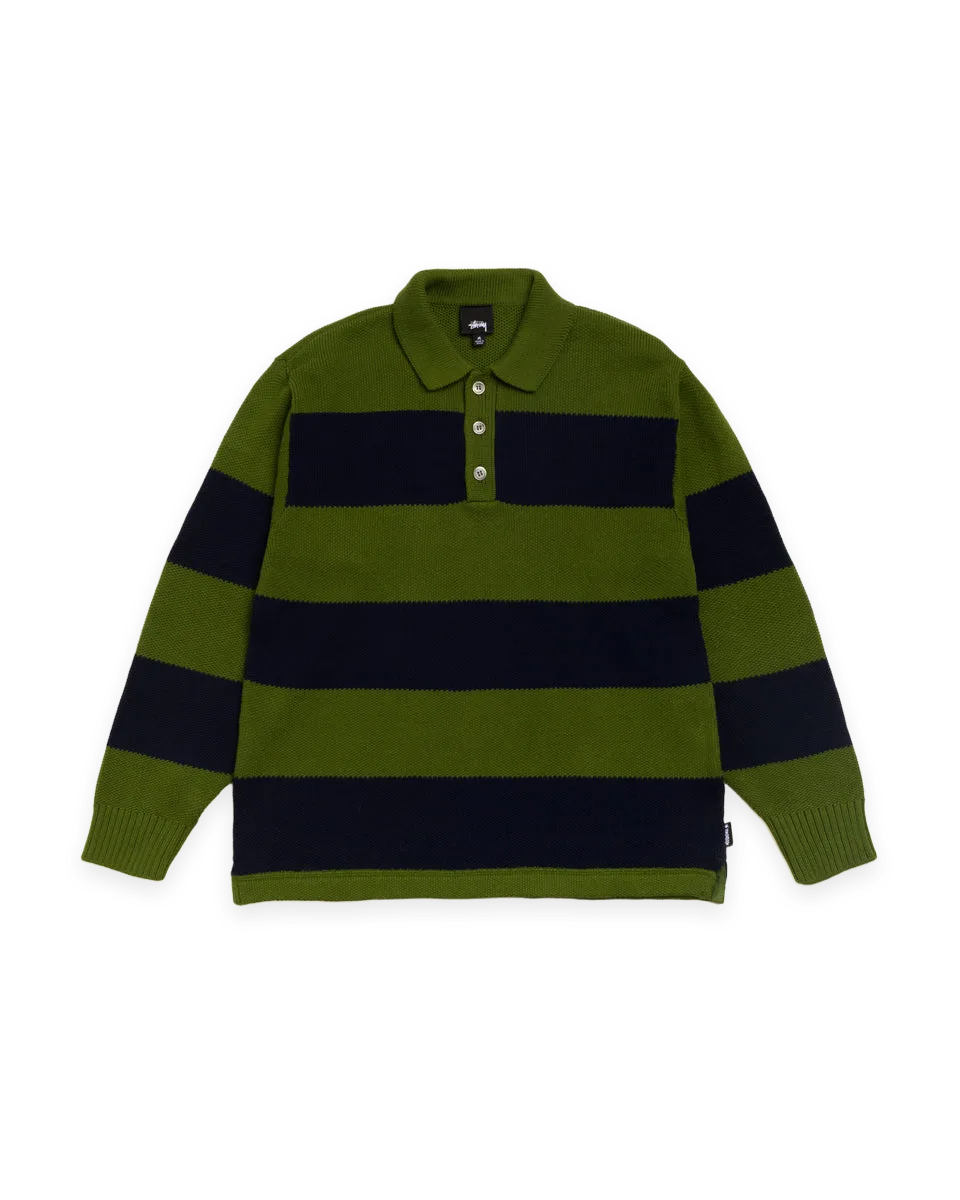 Stüssy PIQUE KNIT STRIPE RUGBY