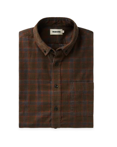 Taylor Stitch The Jack in Mulch Check Pincord
