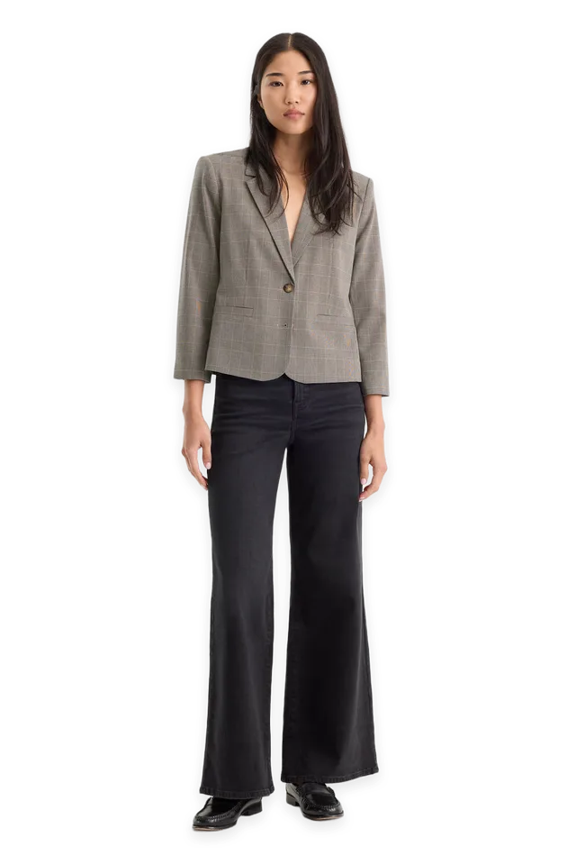 Good American SOFT TECH GOOD WAIST PALAZZO ANKLE JEANS · TYRE