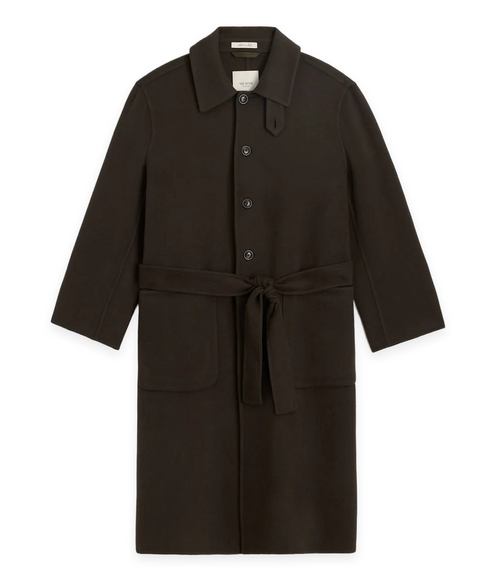 Todd Snyder Cashmere Belted Topcoat