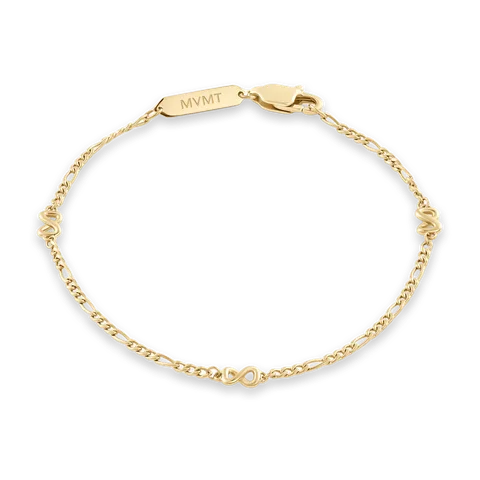 MVMT Figaro Chain Bracelet Gold