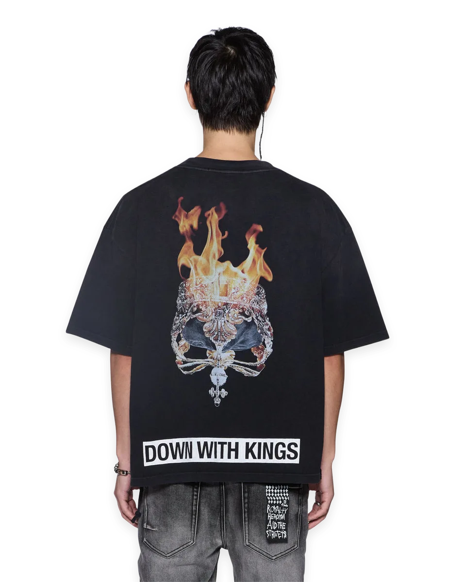 Ksubi KINGS HALEN SS TEE BLACK FADE