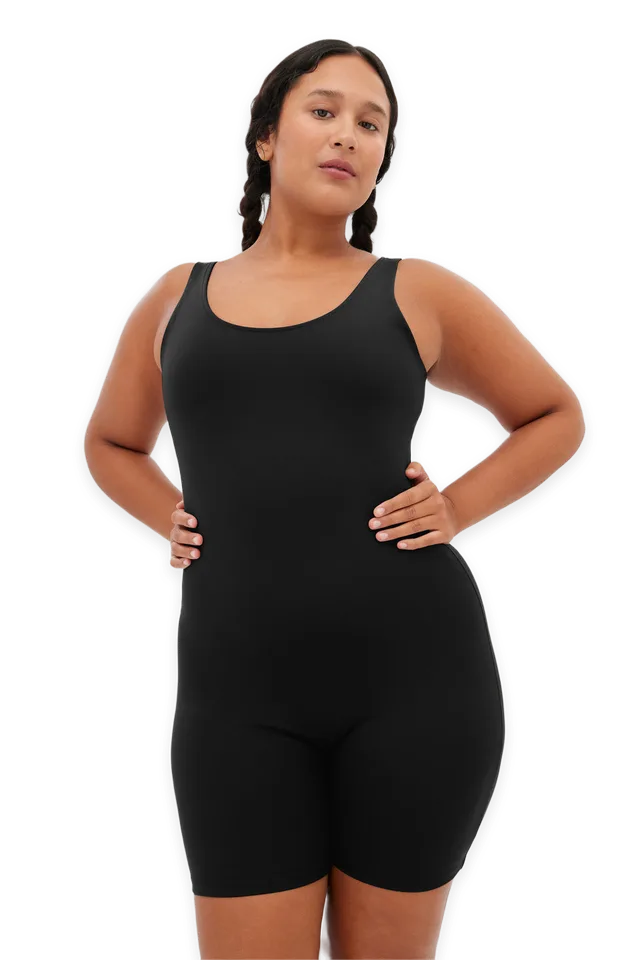 Girlfriend Collective Black Bike Unitard