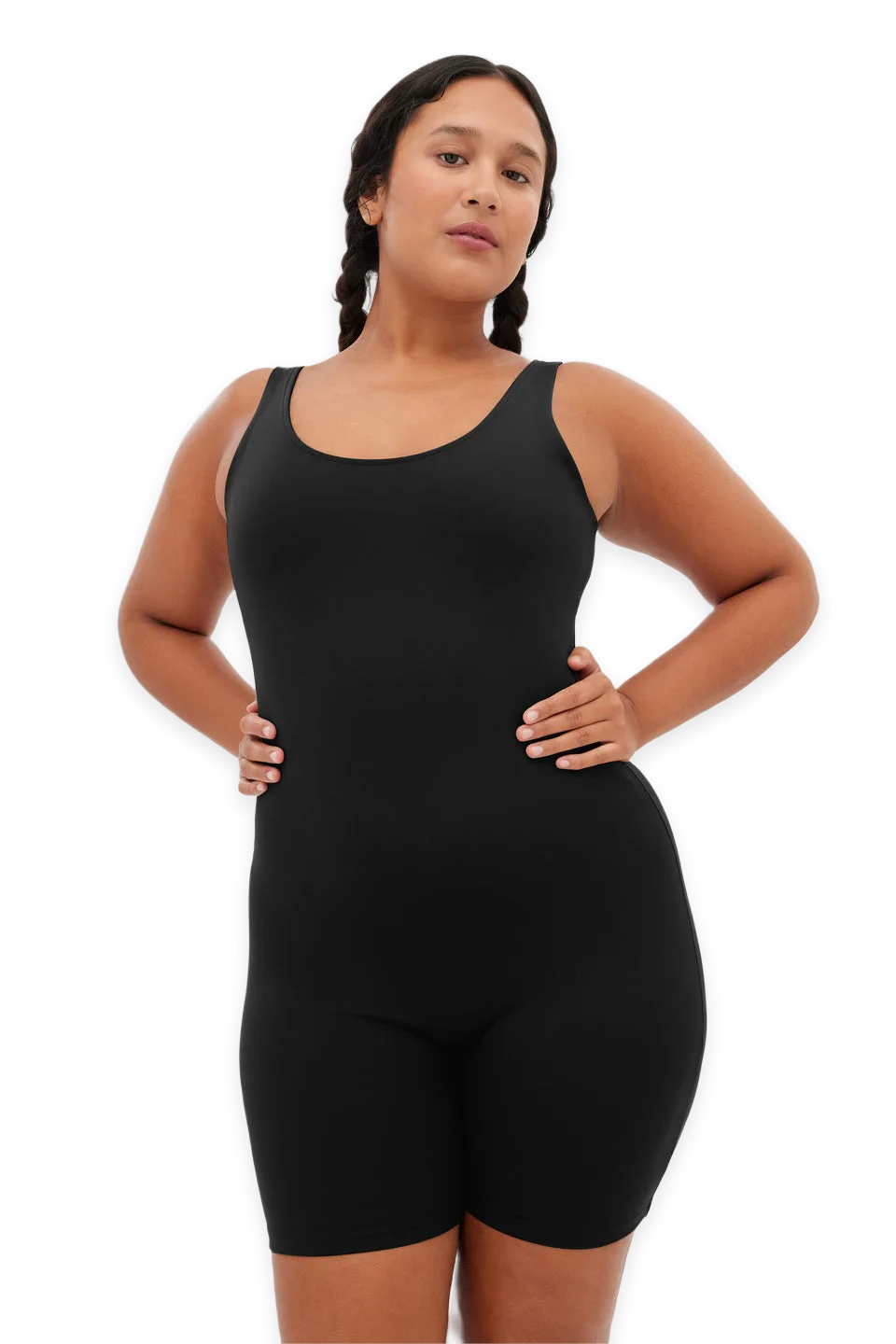 Girlfriend Collective Black Bike Unitard