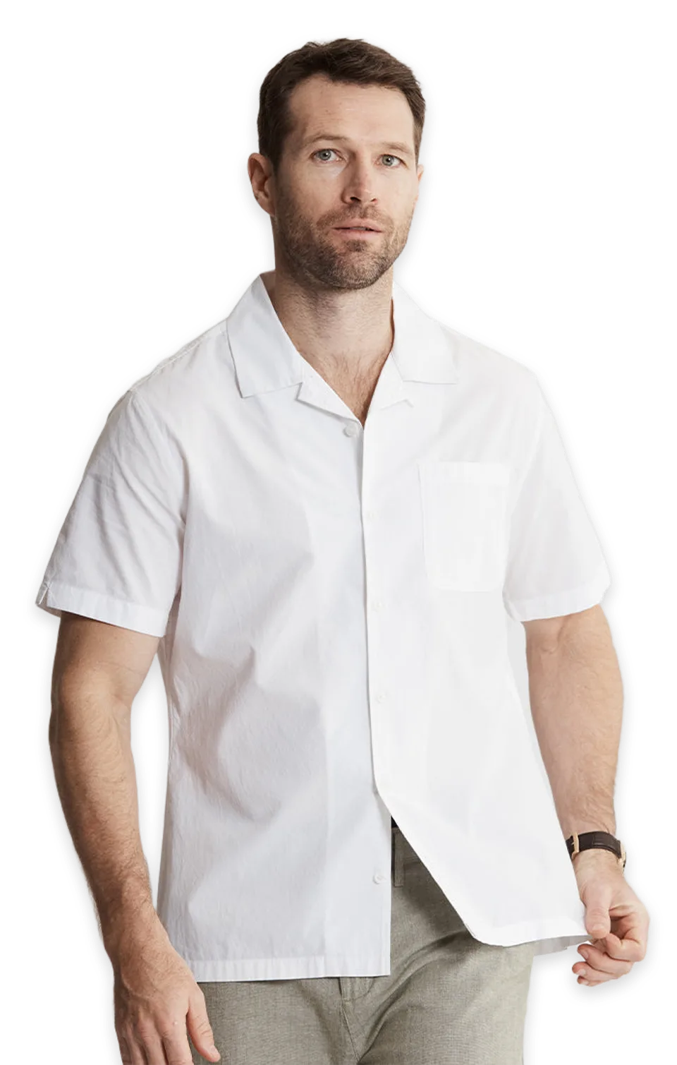 Jachs NY Paper Touch Short Sleeve Camp Shirt