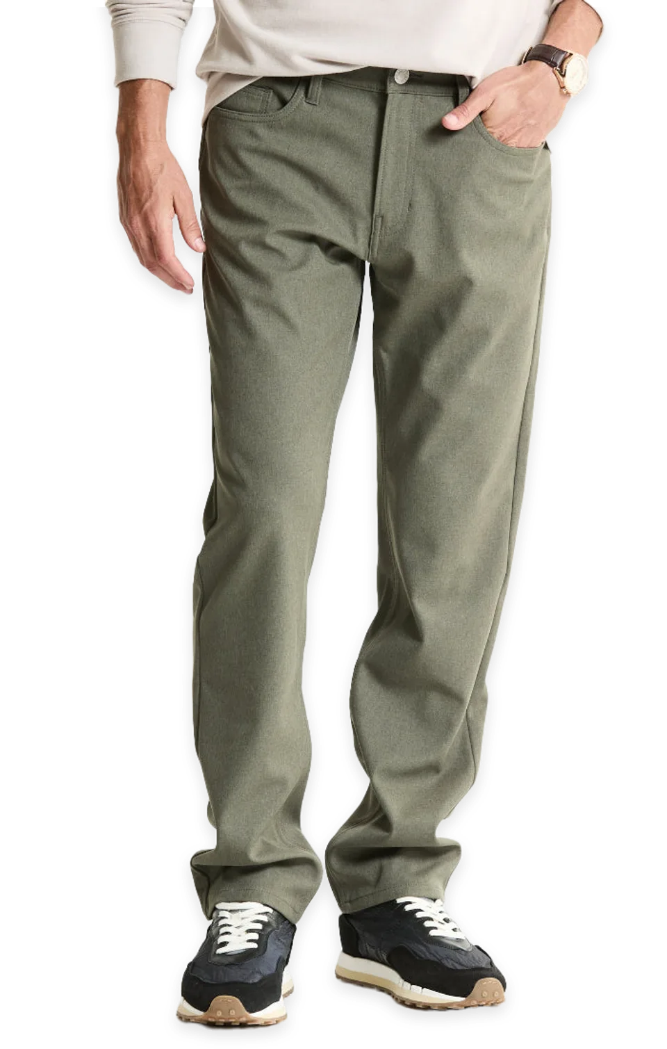 Jachs NY Heathered Stretch Performance 5-Pocket Pants