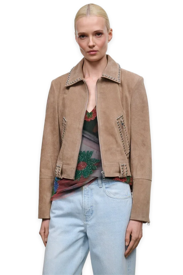 Staud Hugo Suede Jacket