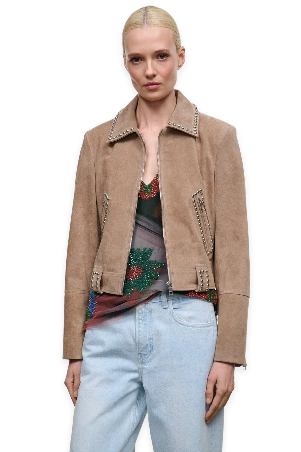 Staud Hugo Suede Jacket