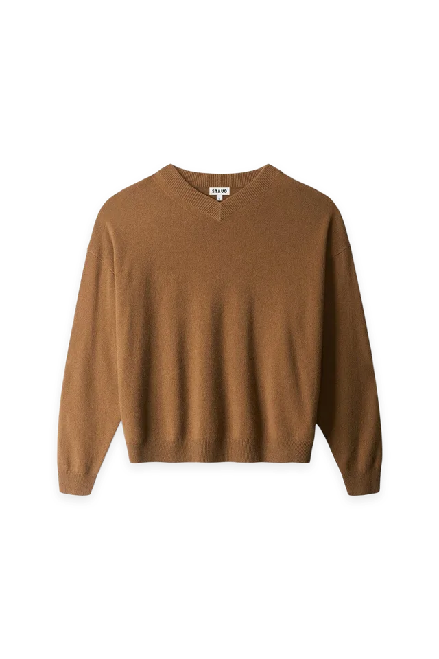 Staud Spencer Cashmere Sweater · Cigar