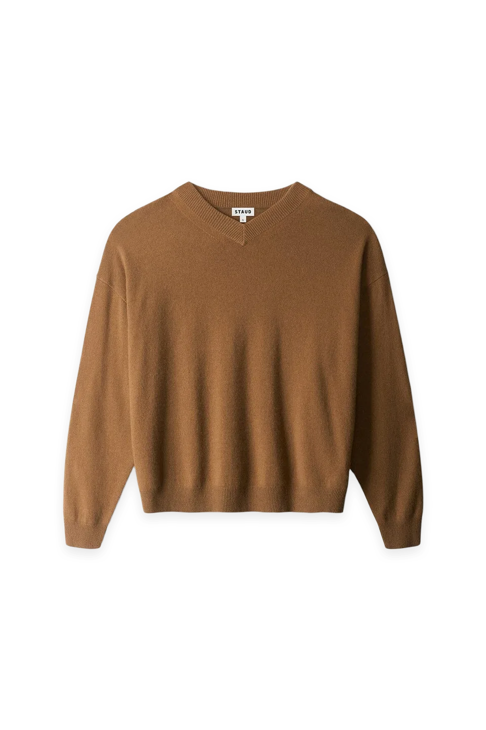Staud Spencer Cashmere Sweater · Cigar, photo 4