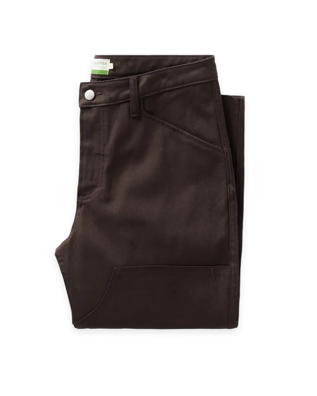 Taylor Stitch The Good Acre Chore Pant in Coffee Canvas