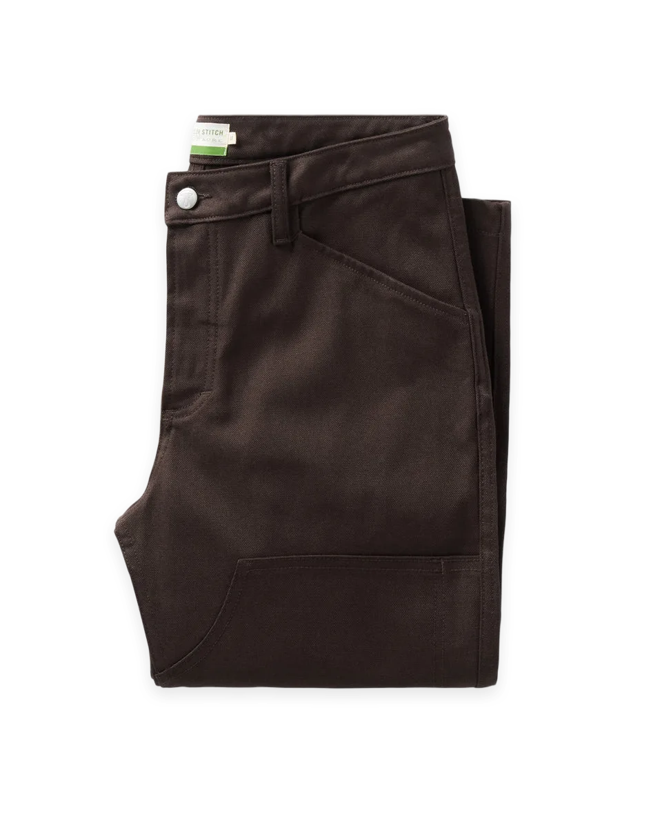 Taylor Stitch The Good Acre Chore Pant in Coffee Canvas