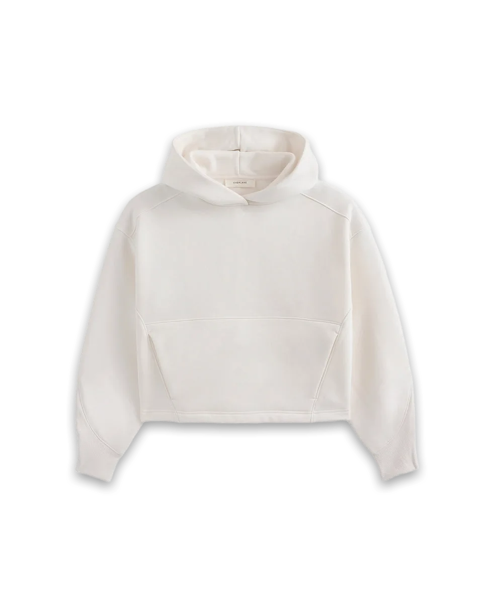 Everlane Luxe Fleece Seamed Cropped Hoodie, photo 2