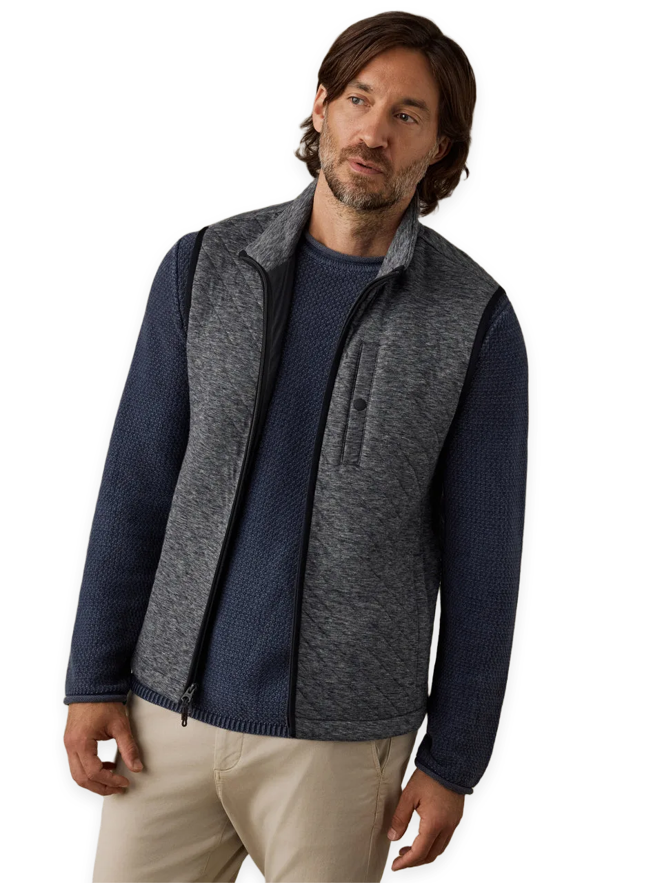 Faherty Epic Quilted Fleece Vest