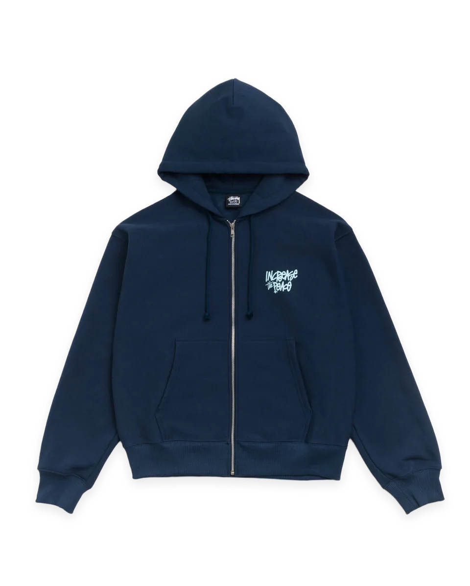 Stüssy PEACE INCREASED ZIP HOODIE