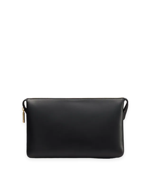 Cuyana Tria Clutch (Lamb/Snake)