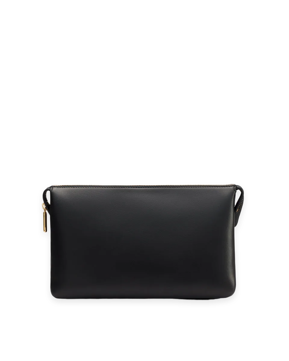 Cuyana Tria Clutch (Lamb/Snake)