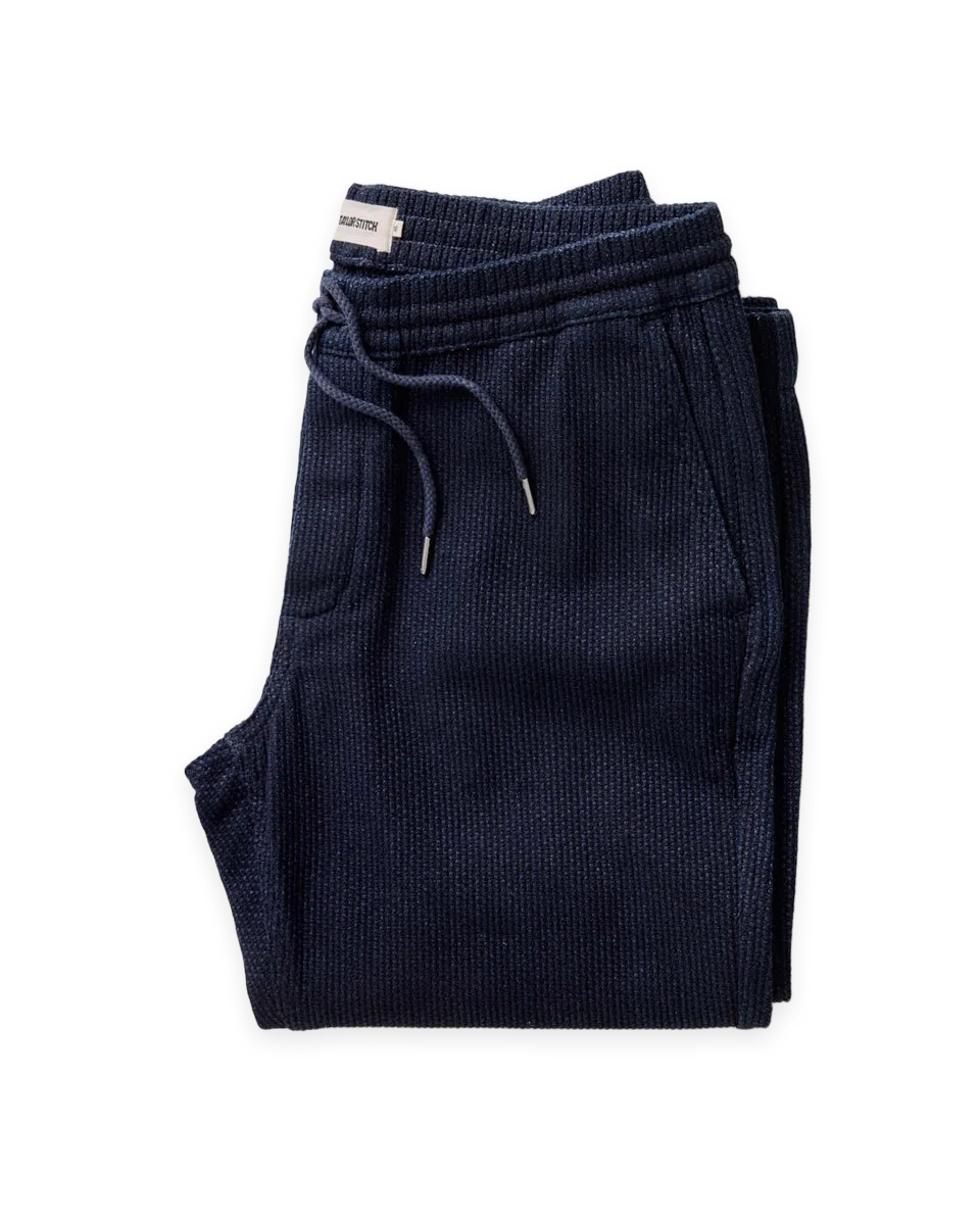 Taylor Stitch The Apres Pant in Rinsed Indigo Sashiko