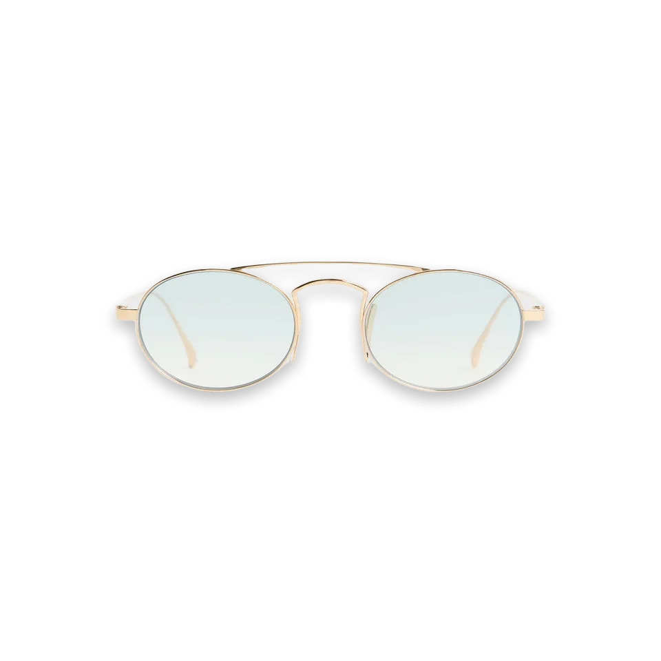 Kith Giorgio Armani & Kith Oval Sunglasses · Titanium