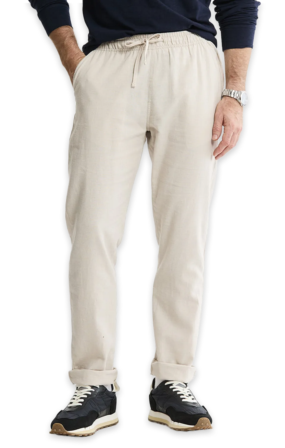 Jachs NY Linen Blend Drawstring Pants