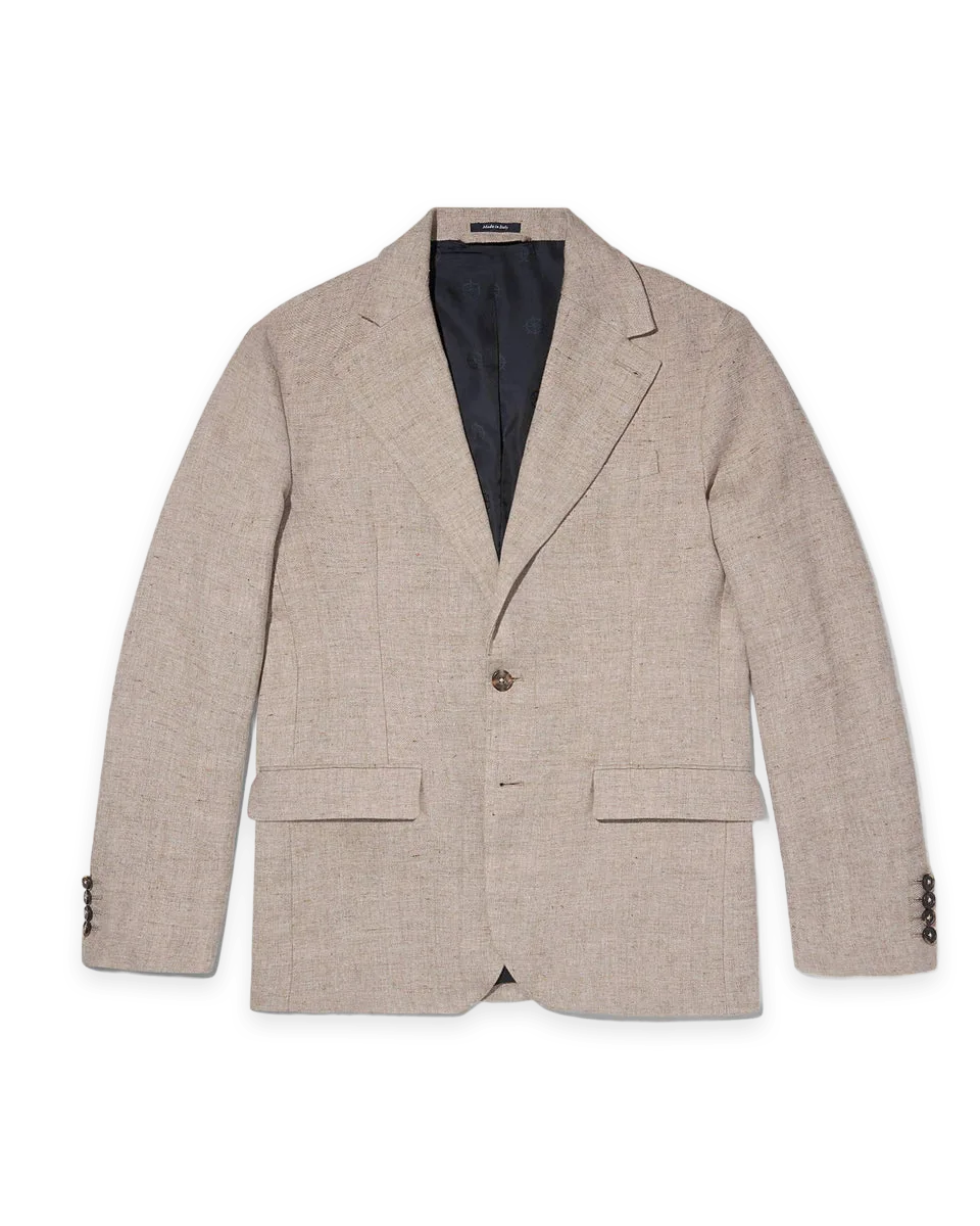 Noah Flanneled Linen Jacket
