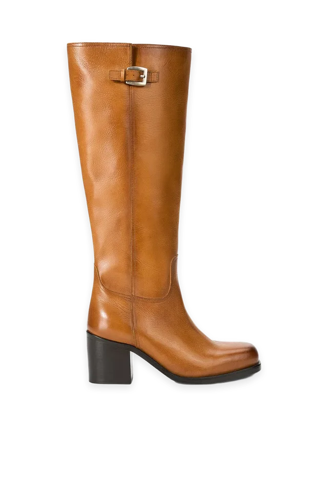 Staud Brooklyn Boot · Cashew Distressed